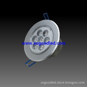 7W round LED recessed spotlight
